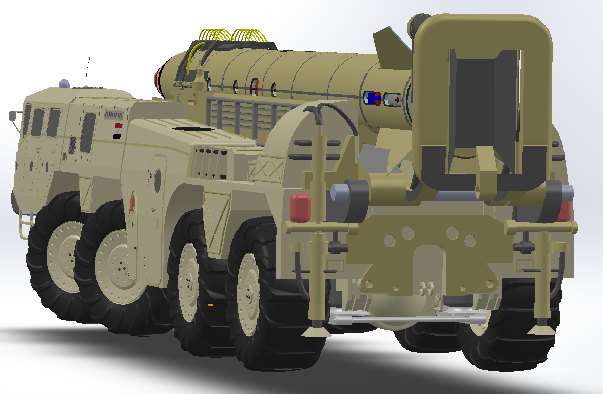 B导Dan运载车模型简易3D数模图纸 Solidworks设计